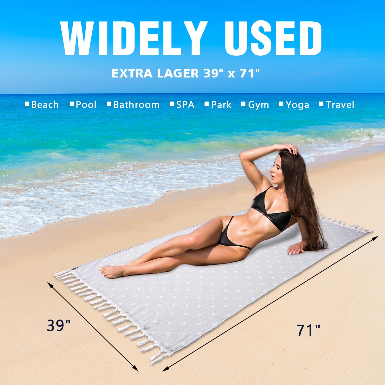 フリーピープル／ビーチタオル2枚セット フリーピープル／ビーチタオル2枚セット